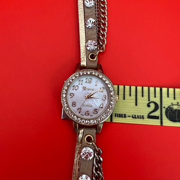 Geneva Platinum Leather Wrap Watch - Picture 10 of 12